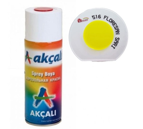 Akçalı Sprey Boya 400 ml 516 Florasan Sarı