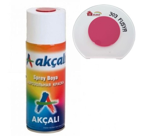 Akçalı Sprey Boya 400 ml 303 Fuşya Akçalı Sprey Boya 400 ml 303 Fuşya