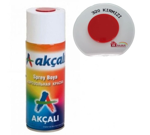 Akçalı Sprey Boya 400 ml 320 Kırmızı Akçalı Sprey Boya 400 ml 320 Kırmızı