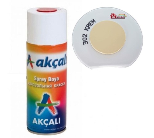 Akçalı Sprey Boya 400 ml 302 Krem Akçalı Sprey Boya 400 ml 302 Krem