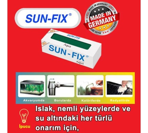 SUN FİX Aqua Kaynak Macunu 50 Gr SUN FİX Aqua Kaynak Macunu 50 Gr