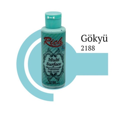 Rich Multi Surface 2188 Gökyüzü Akrilik Boya 120 cc Rich Multi Surface 2188 Gökyüzü Akrilik Boya 120 cc