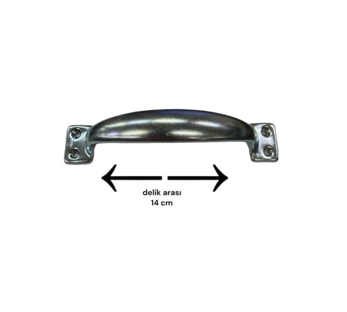 Boş Kulp No 165 14 cm Delik Arası
