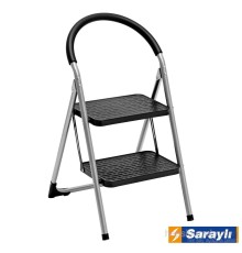 Saraylı Pratik Mega Lüx Merdiven 2 Basamaklı Siyah