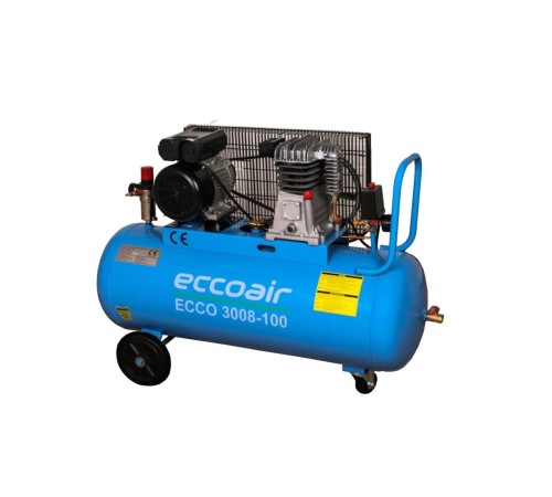 Eccoair 3008-100 Tek Kademe Pistonlu Kompresör 100 Litre