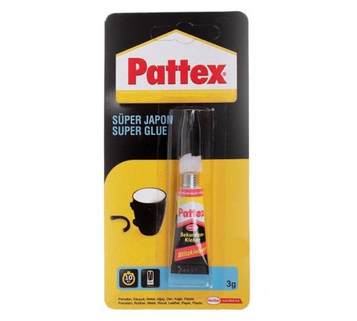 Pattex Süper Japon Yapıştırıcı 3 gr Pattex Süper Japon Yapıştırıcı 3 gr