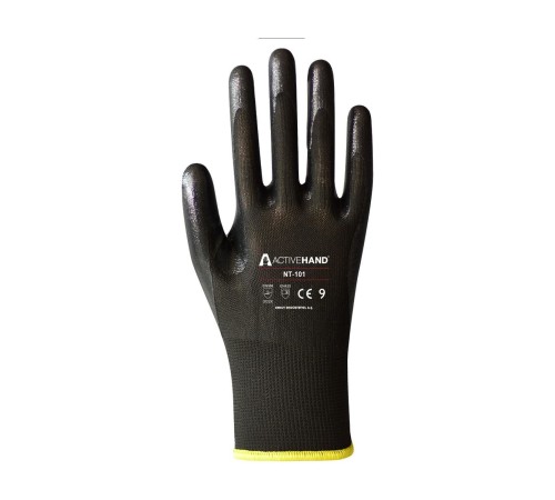 Active NT 101 PU Siyah Nitril Eldiven 10 Numara Active NT 101 PU Siyah Nitril Eldiven 10 Numara