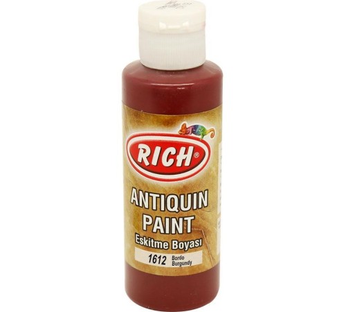 Rich 1602 Bordo 120 ml Eskitme Ahşap Boyası Rich 1602 Bordo 120 ml Eskitme Ahşap Boyası