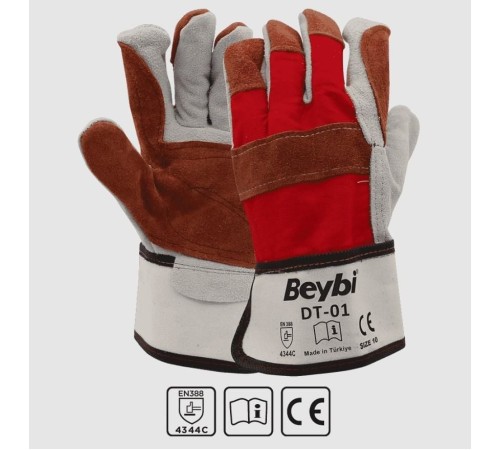 Beybi DT-01 Deri Takviyeli Eldiven NO:10