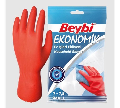 Beybi Ekonomik Lastik Eldiven No: 7 - 7,5 Beybi Ekonomik Lastik Eldiven No: 7 - 7,5