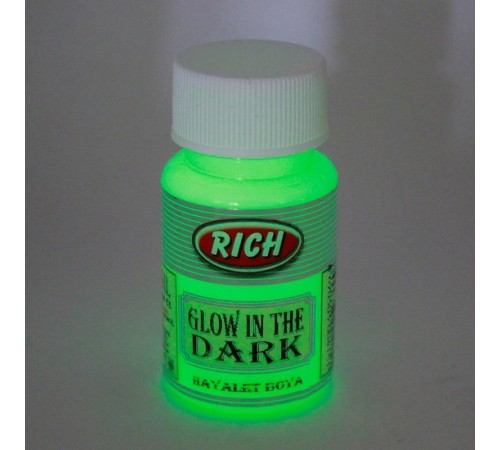 Rich 11292 Natural Yeşil Karanlıkta Parlayan Hayalet Boya 50 cc