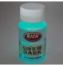 Rich 3002 Natural Turkuaz Karanlıkta Parlayan Hayalet Boya 50 cc