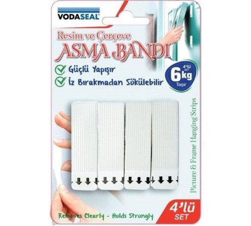 Vodaseal Resim ve Çerçeve Asma Bandı 6 kg Taşıma Vodaseal Resim ve Çerçeve Asma Bandı 6 kg Taşıma