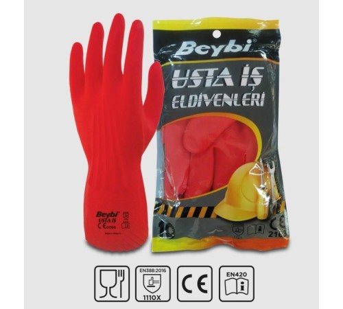 Beybi Usta İş Lateks Eldiven NO:9