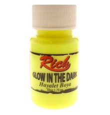 Rich 3000 Sarı Karanlıkta Parlayan Hayalet Boya 50 cc