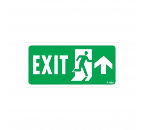 Exit Yukarı Sağ Ok İşaretli Uyarı Levhası 17,5x25 KOD:955 Exit Yukarı Sağ Ok İşaretli Uyarı Levhası 17,5x25 KOD:955