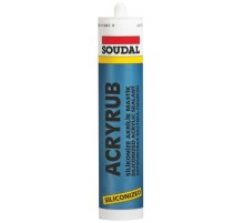 Soudal Acryrub Silikonize Mastik 310 ml Beyaz