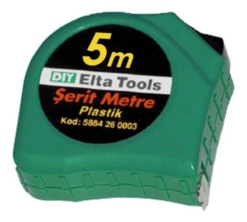 Elta Plastik Şerit Metre 5 Metre