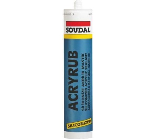 Soudal Acryrub Silikonize Mastik 310 ml Antrasit Soudal Acryrub Silikonize Mastik 310 ml Antrasit