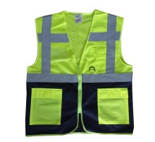 Yönetici İkaz Yeleği Sarı/Lacivert XXL Beden