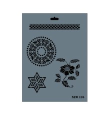 Rich New Seri N-135 Stencil 35x25 cm