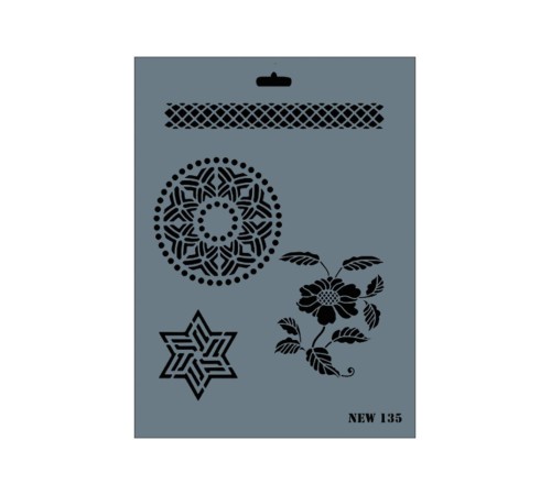 Rich New Seri N-135 Stencil 35x25 cm Rich New Seri N-135 Stencil 35x25 cm