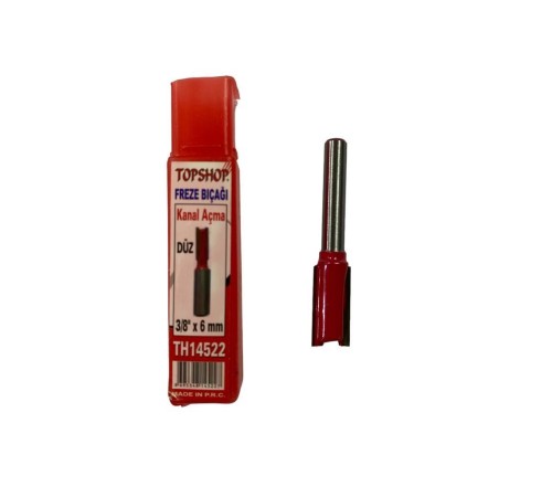 Topshop 14522 Düz Kanal Açma Freze Bıçağı 3/8''x6 mm Topshop 14522 Düz Kanal Açma Freze Bıçağı 3/8''x6 mm