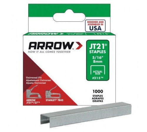 Arrow AR215 8 mm 1000 Adet Profesyonel Zımba Teli