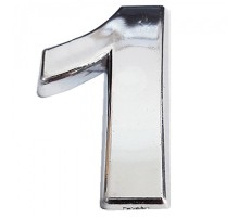 Cemax Krom Yapışkanlı 1 Rakamı 5 cm