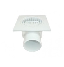 Plastik Yer Süzgeci 10x10 cm 50 mm Yandan Çıkış