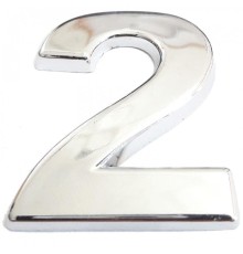 Cemax Krom Yapışkanlı 2 Rakamı 5 cm
