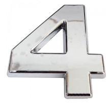 Cemax Krom Yapışkanlı 4 Rakamı 5 cm