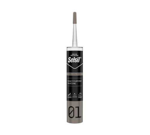 Selsil 01 Silikon Genel Amaçlı Beyaz 280 gr Selsil 01 Silikon Genel Amaçlı Beyaz 280 gr