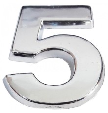 Cemax Krom Yapışkanlı 5 Rakamı 5 cm