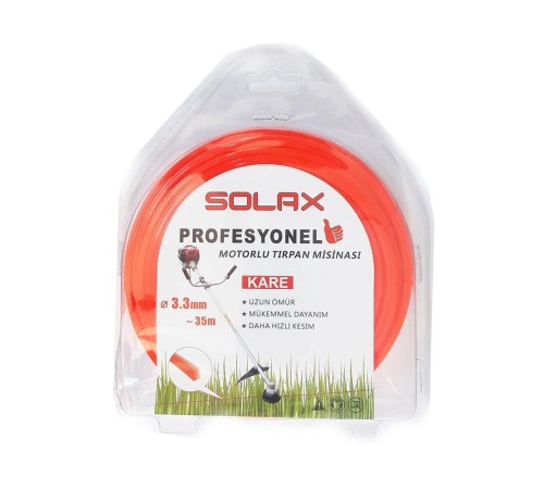 Solax Kare Tırpan Misinası 3,3 mm 35 Metre