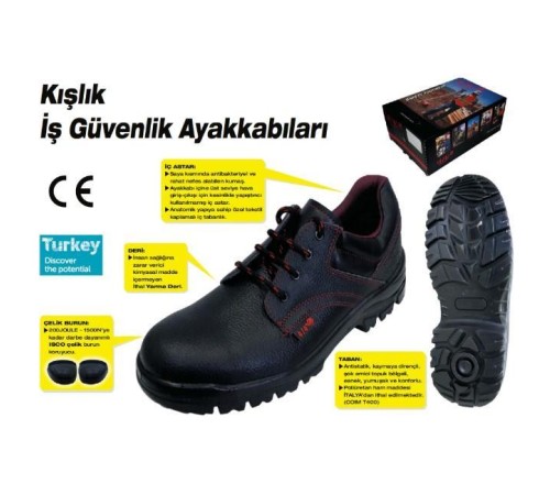 414 Çelik Burunlu İş Ayakkabısı S2 43 Numara 414 Çelik Burunlu İş Ayakkabısı S2 43 Numara