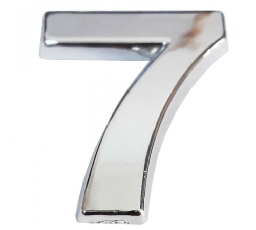 Cemax Krom Yapışkanlı 7 Rakamı 5 cm Cemax Krom Yapışkanlı 7 Rakamı 5 cm