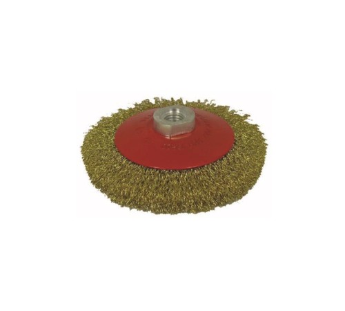 Partner 03033 M14 Vidalı Sarı Telli Fırça 125 mm Partner 03033 M14 Vidalı Sarı Telli Fırça 125 mm