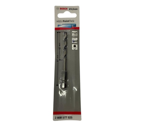 Bosch Point TeQ Altıgen Şaftlı Hss Matkap Ucu 4,5 mm Bosch Point TeQ Altıgen Şaftlı Hss Matkap Ucu 4,5 mm