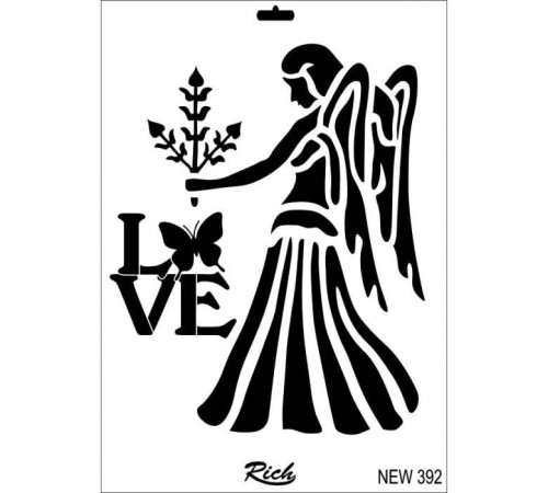 Rich New Seri N-392 Stencil 35x25 cm Rich New Seri N-392 Stencil 35x25 cm