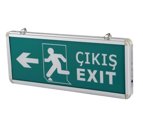 Cata 9170 Ledli Exit Çıkış Armatürü 3 Saat Akülü