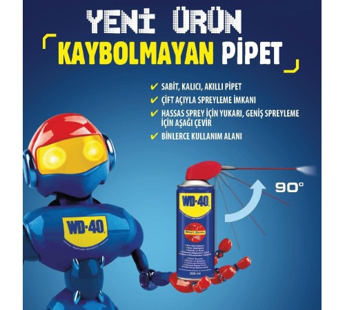 WD 40 Smart Straw Pas Sökücü Yağlayıcı 350 ml WD 40 Smart Straw Pas Sökücü Yağlayıcı 350 ml