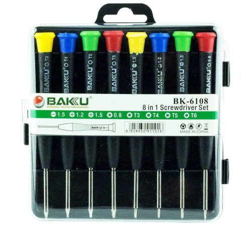 Baku BK-6108 Hassas 8 Parça Tornavida Seti