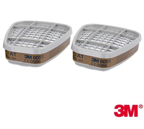 3M 6051 A1 Organik Gaz Buhar Filtresi 3M 6051 A1 Organik Gaz Buhar Filtresi