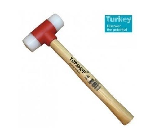 Topshop 09463 Ağaç Saplı Plastik Tokmak 40 mm Topshop 09463 Ağaç Saplı Plastik Tokmak 40 mm