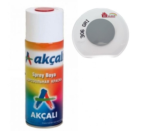 Akçalı Sprey Boya 400 ml 306 Gri Akçalı Sprey Boya 400 ml 306 Gri