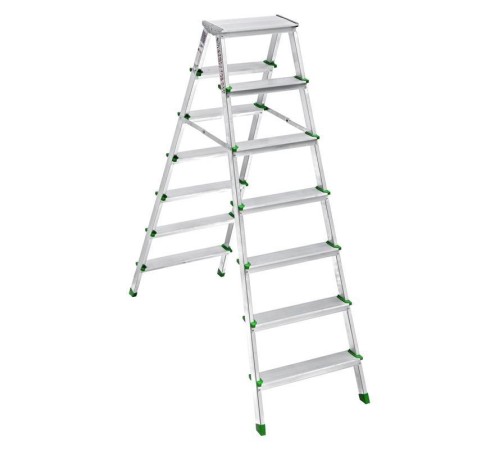 SM Saraylı 7+7 Çift Taraflı Alüminyum Merdiven