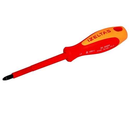 İzeltaş 4145 6X100 İzoleli Yıldız Uçlu Tornavida İzeltaş 4145 6X100 İzoleli Yıldız Uçlu Tornavida
