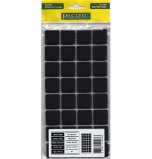 Pacific 6025 BL Yapışkanlı Keçe 25 mm X 25 mm Siyah