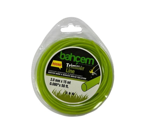 Trimmer Line Yuvarlak Misina 2 mm 15 Metre